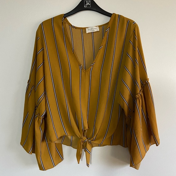 Lavender Field Tie Shirt - Picture 1 of 1